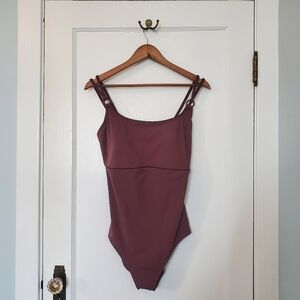 Silhouette Solutions One-Piece Bathing Suit – Plus Size 16D – Chocolate Brown